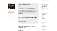 Desktop Screenshot of blog.maschinenraum.tk