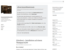 Tablet Screenshot of blog.maschinenraum.tk